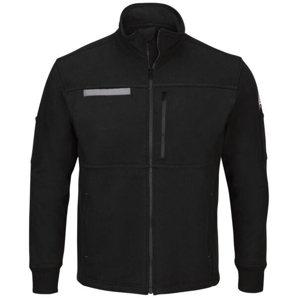 Bulwark Men's Zip Front Fleece Jacket-Cotton /Spandex Blend SEZ2 Men's Zip Front Fleece Jacket-Cotton /Spandex Blend Thumbnail