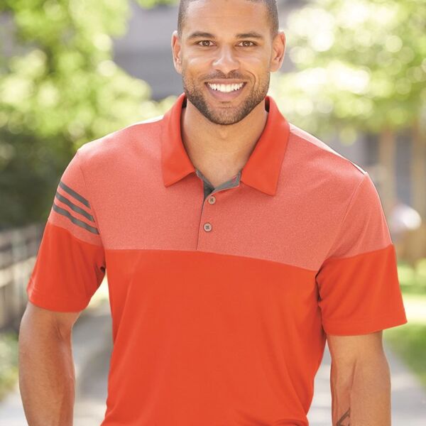 Heathered 3-Stripes Colorblock Sport Shirt Thumbnail